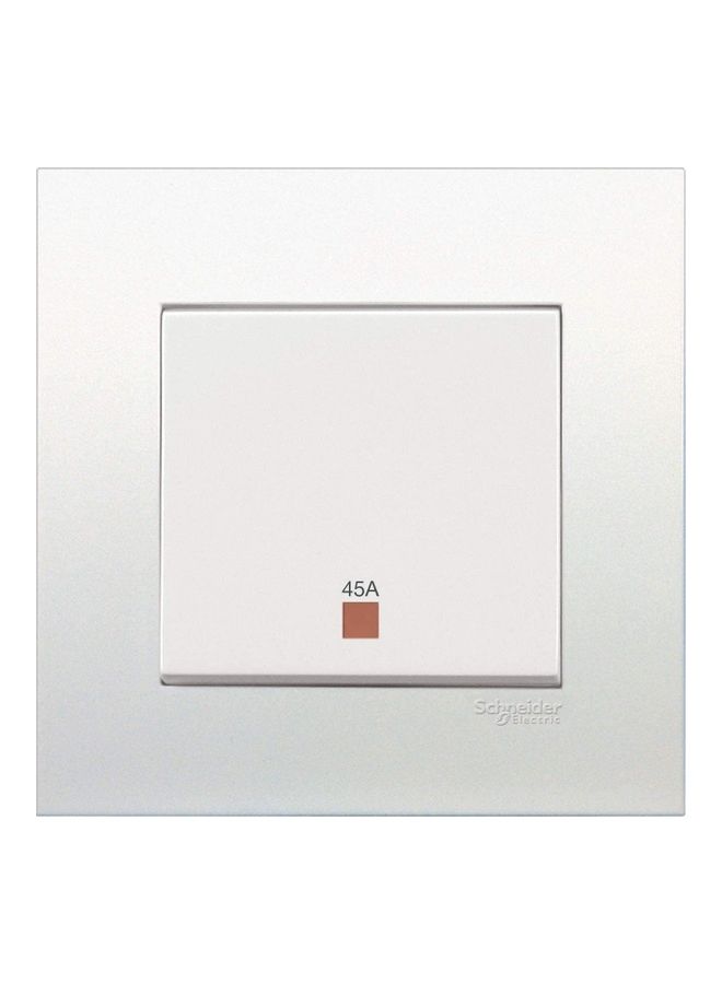 Schneider Electric Vivace Double Pole Switch with Neon/Cooker Control/Water Heater 45A, 250V White