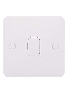 Lisse Moulded Unswitched Single Fused Connection Unit, 13A White