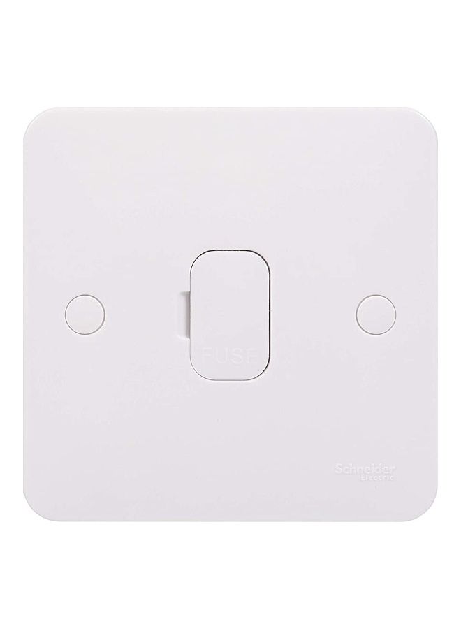Schneider Electric - Lisse Moulded Unswitched Single Fused Connection Unit, 13A White - Image 1