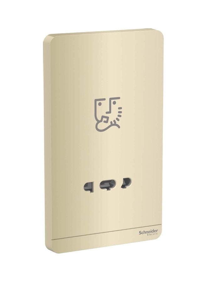 Schneider 240 V Shaver Socket Golden