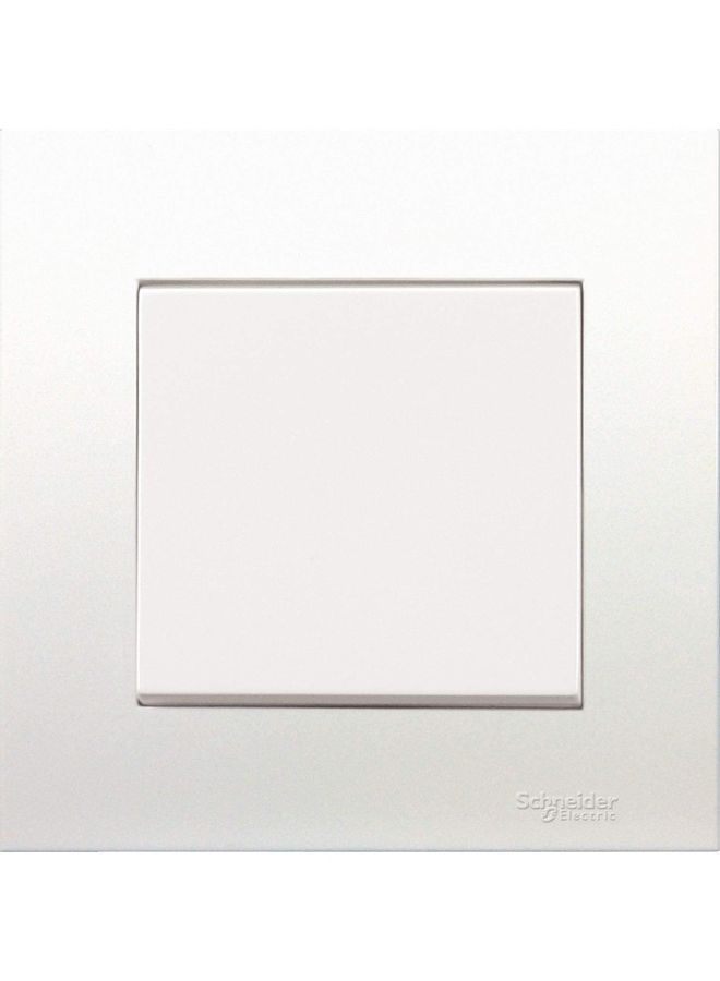 Schneider 2-Way Vivace Plate Switch 1 Gang, 16AX White