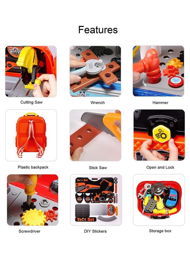XIONG CHENG - 2-In-1 Deluxe Tools Set with Box for Kids - Image 1