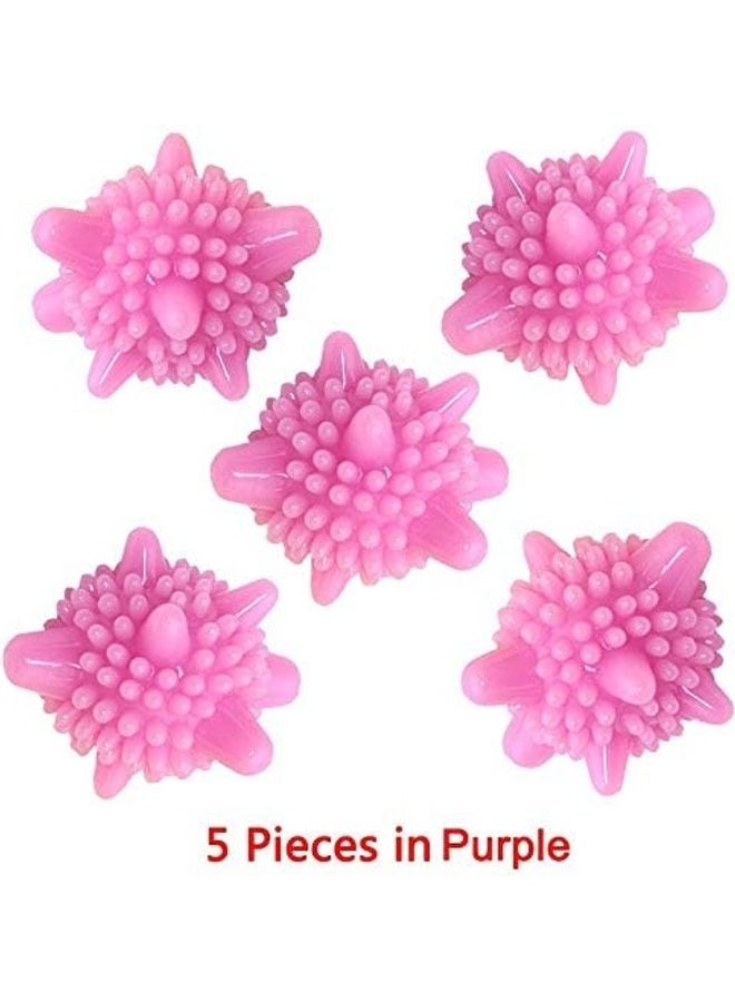 صن شاين مجموعة كرات غسيل سحرية للتنظيف المنزلي مكونة من 5 قطع وردي - Image 1