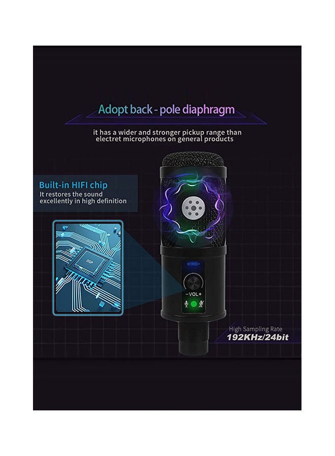 Arabest Desktop PC Gaming USB Condenser Microphone Set - Image 5