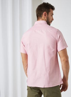 Sivvi x D'Atelier Short Sleeve Oxford Shirt Pink  - Image 4