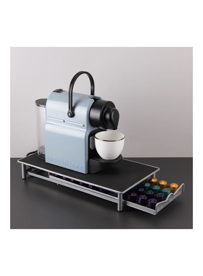 حامل كبسولات القهوة فضي/أسود - Image 3