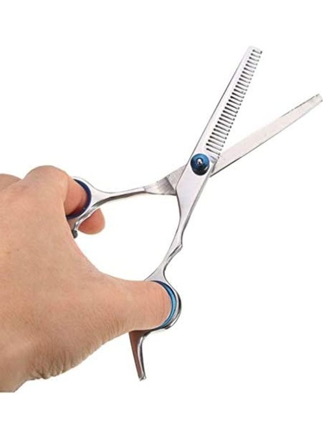 XiuWoo - 4-Piece Scissors Set with Comb and Box for Pet Silver - Image 1
