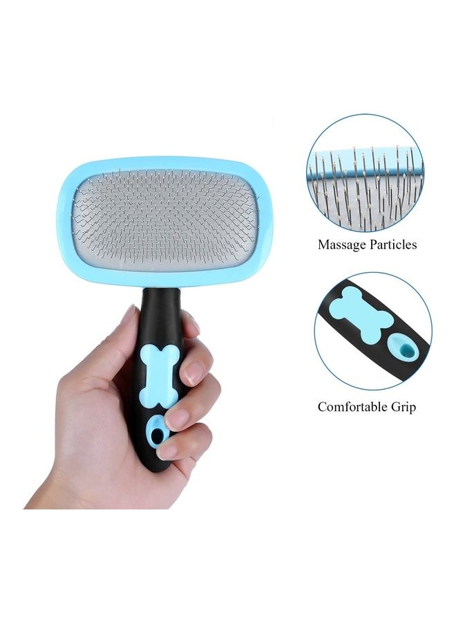 XiuWoo Slicker Pet Grooming Brush Blue/Black - Image 2
