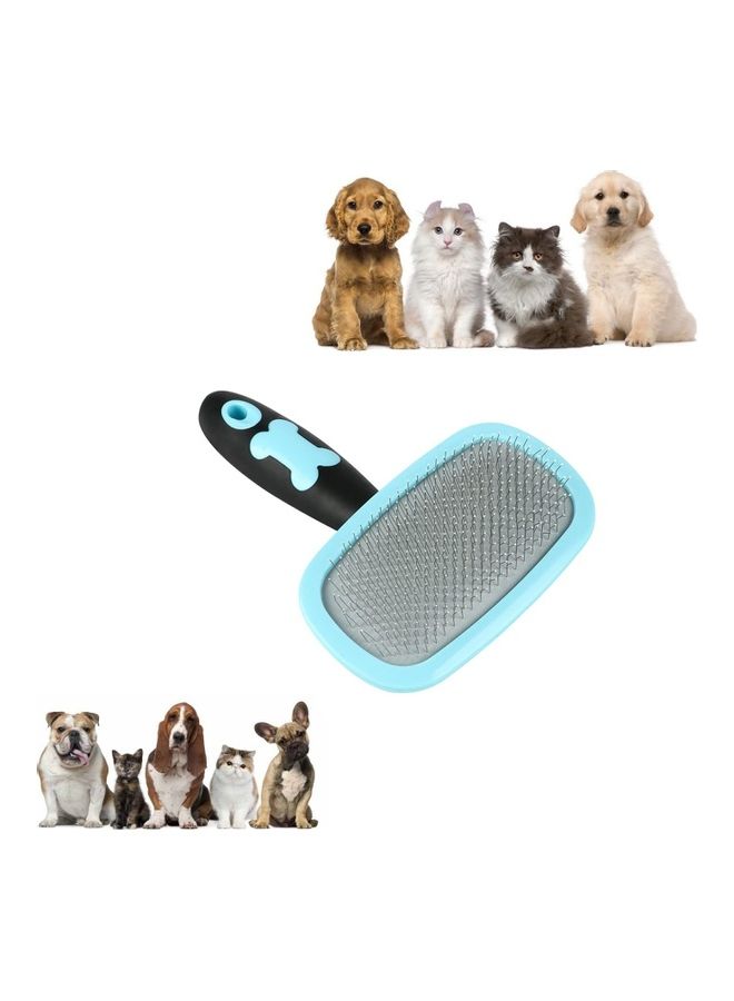 XiuWoo Slicker Pet Grooming Brush Blue/Black - Image 4