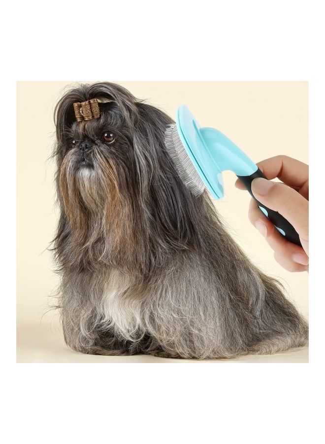 XiuWoo Slicker Pet Grooming Brush Blue/Black - Image 5