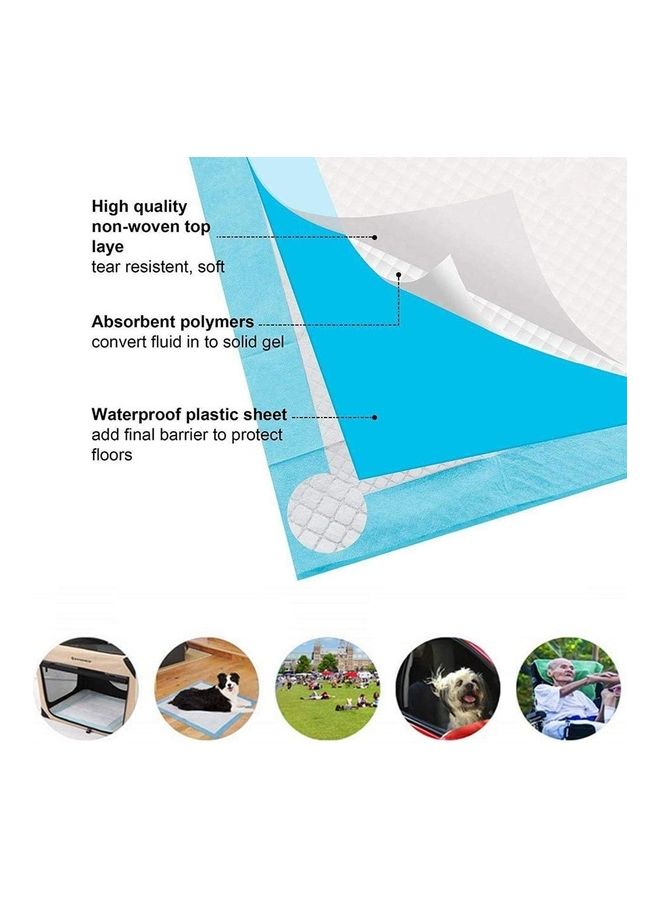 XiuWoo 40-Piece Pet Pee Disposable Training Pad Blue/White - Image 5