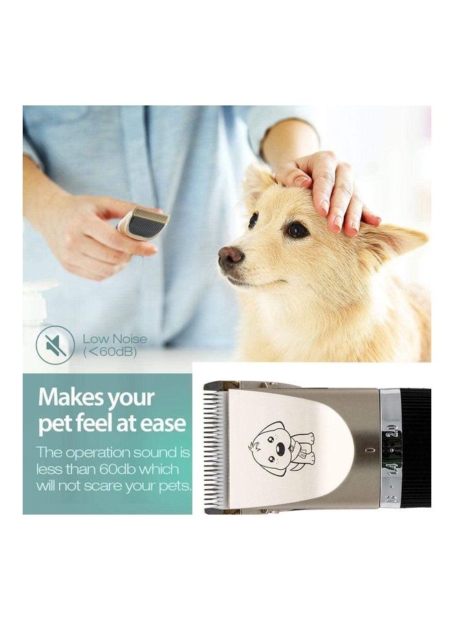 Professional Low Noise Cordless Dog Grooming Kit Multicolour