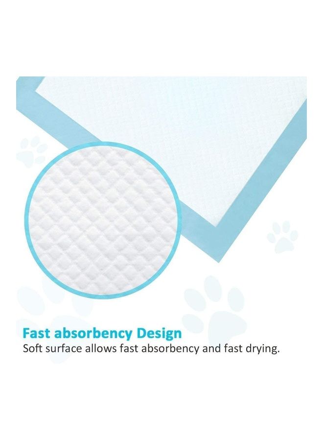 XiuWoo 50-Piece Pet Pee Disposable Training Pad Blue/White - Image 4