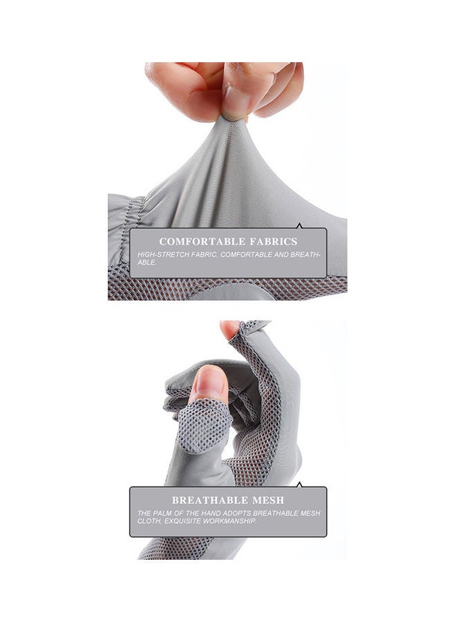 Generic 1-Pair UV Protection Summer Sunscreen Gloves  - Image 3