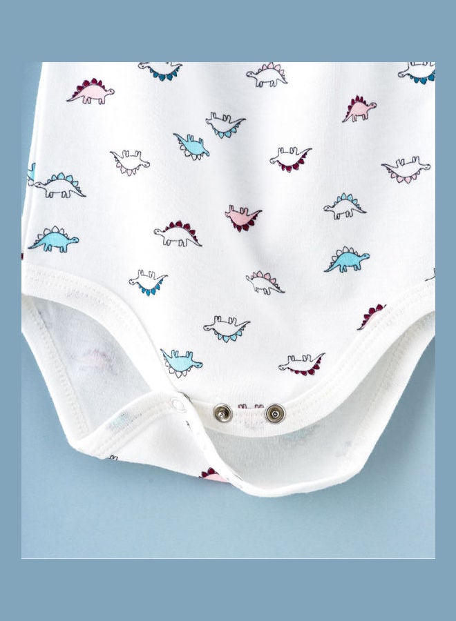 babyqlo Cute Dino Printed Onesie Multicolour  - Image 4