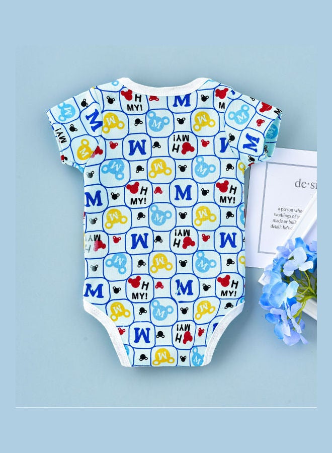 babyqlo Alphabets Printed Onesie Multicolour  - Image 2