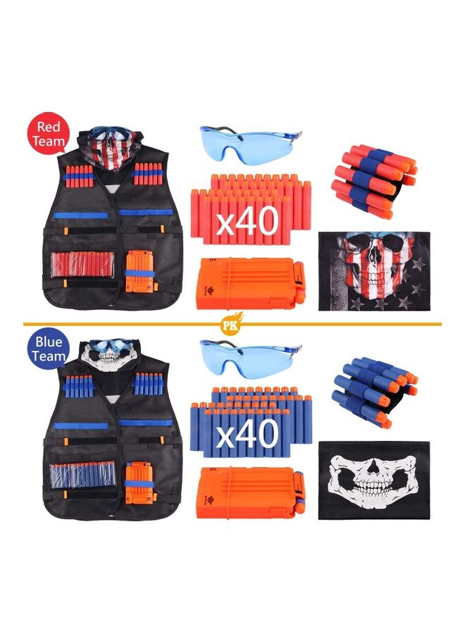 MissTiara Nerf Series Elite Tactical Vest Kit For Two Teams  - Image 2