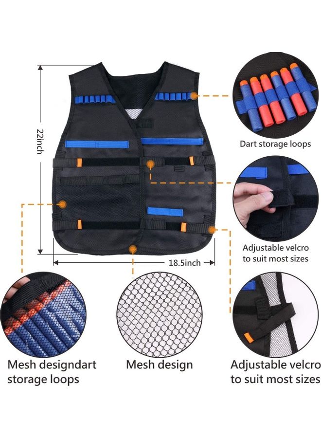 MissTiara Nerf Series Elite Tactical Vest Kit For Two Teams  - Image 5