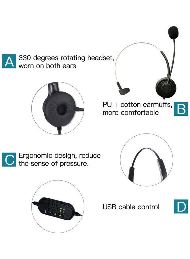 Call Center Headset With Microphone - Image 2