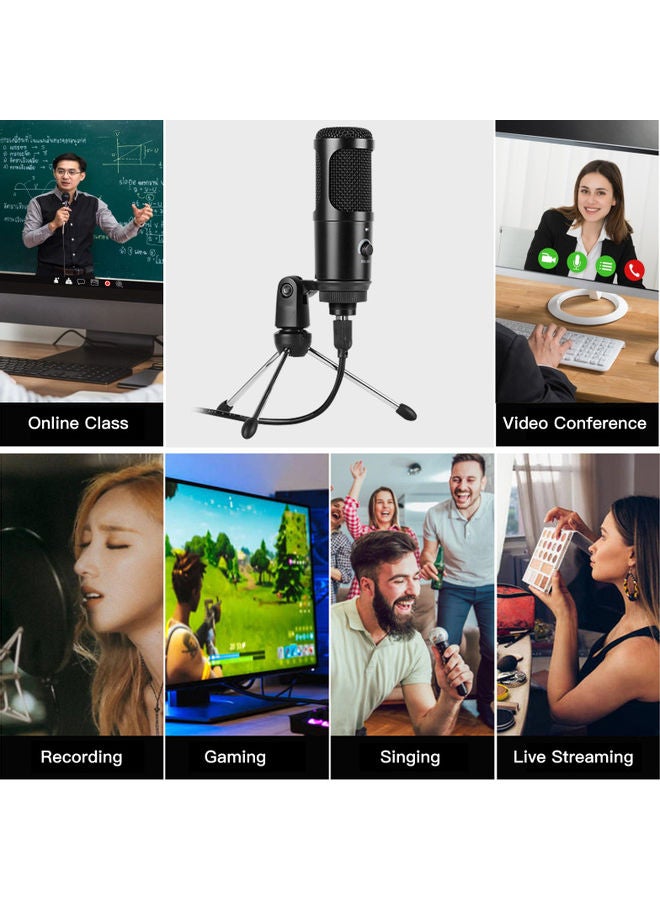 USB Condenser Professional Computer Cardioid Metal Mic Kit - Image 4