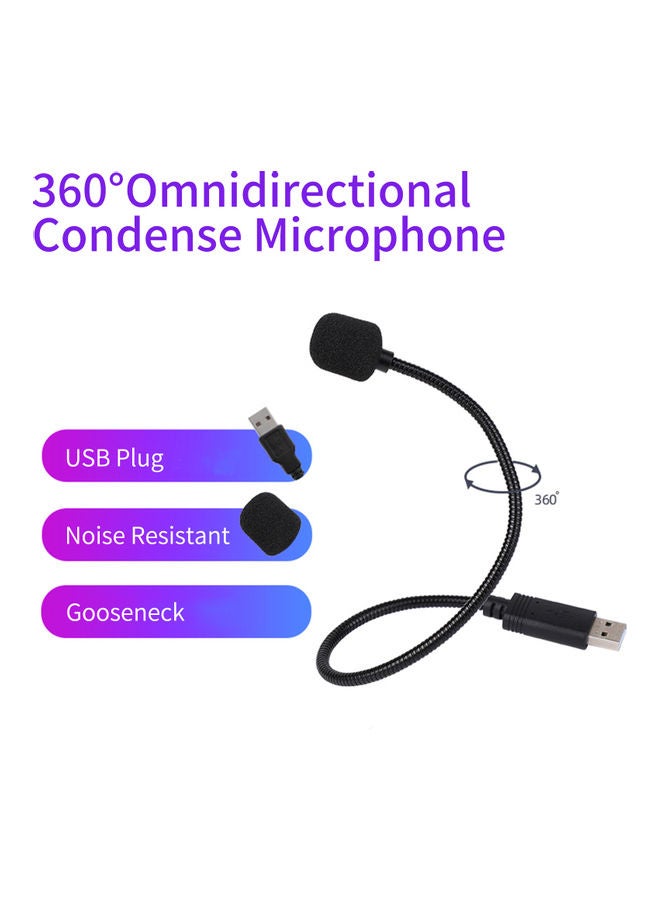 USB Computer Mini 360°Omnidirectional Condense Mic - Image 3