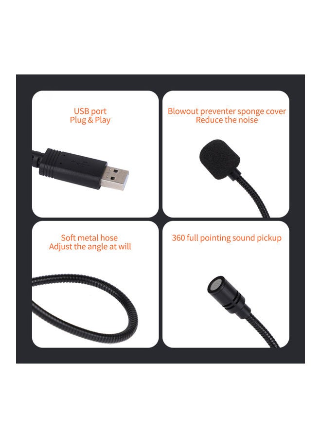 USB Computer Mini 360°Omnidirectional Condense Mic - Image 4