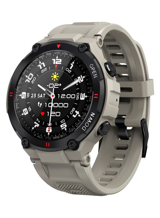 MAX 6 Bluetooth Call Smart Watch With Interchangeable Strap Beige 