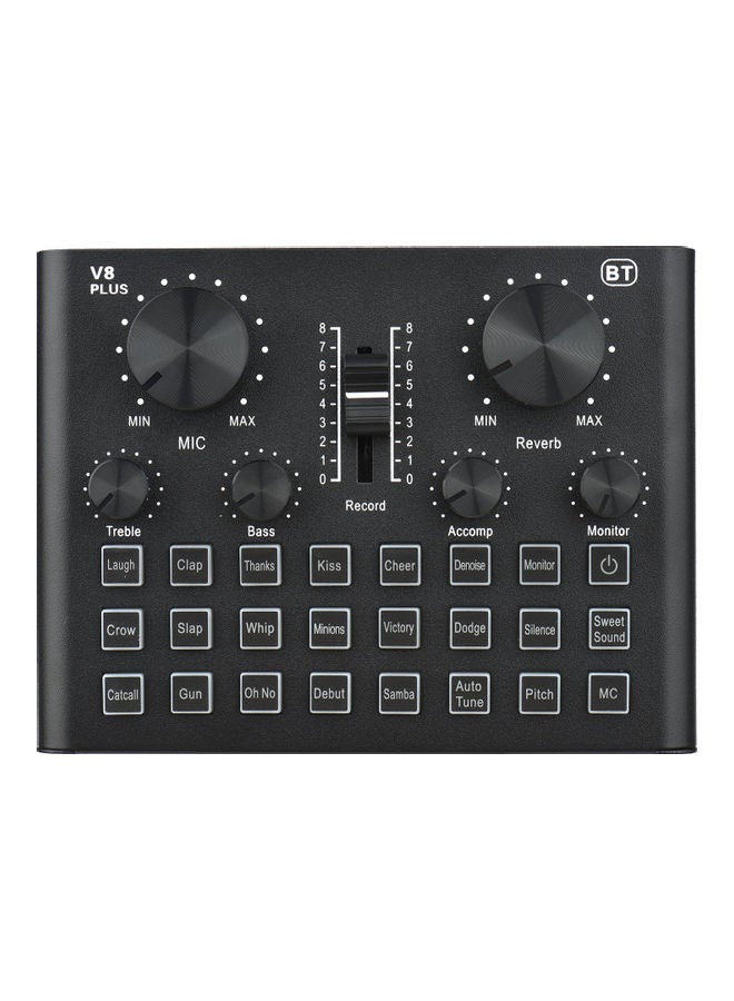 Generic V8 Plus Live Sound Card V9087_P Black  - Image 1