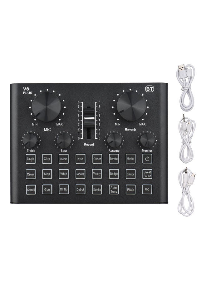 Generic V8 Plus Live Sound Card V9087_P Black  - Image 5