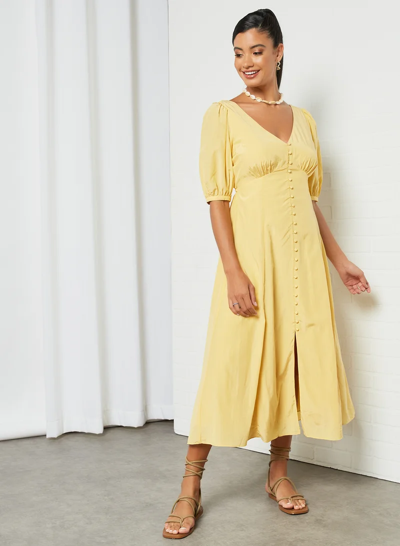 forever new Belle Puff Sleeve Dress