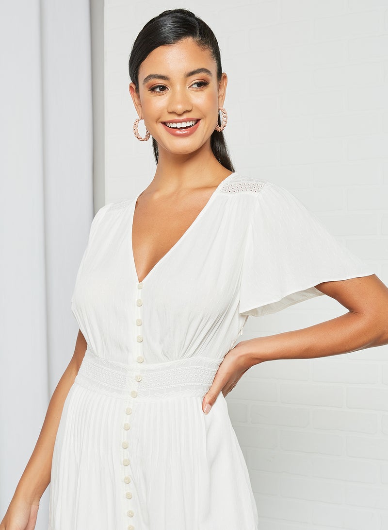 forever new - Ruffled Hem Maxi Dress White - Image 1