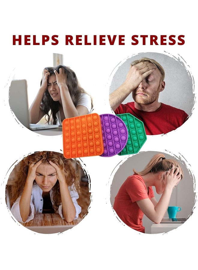 شو وو لعبة فيدجيت حسّيّة لفرقعة الفقاعات بضغط الأصابع من 3 قطع - Image 4