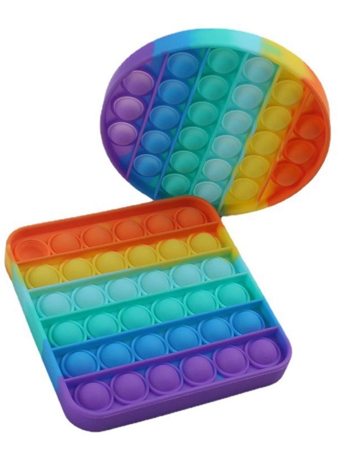 شو وو لعبة فيدجيت حسية كبيرة مزودة بفقاعات قابلة للضغط والانبثاق من قطعتين - Image 1