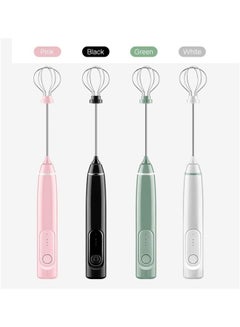 XiuWoo 3 Speed Rechargeable Milk Frother Handheld Electric Foam Maker with Stainless Whisk Black one sizecm  - Image 2