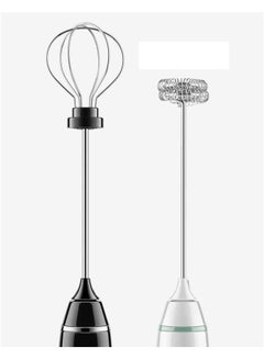 XiuWoo 3 Speed Rechargeable Milk Frother Handheld Electric Foam Maker with Stainless Whisk Black one sizecm  - Image 4
