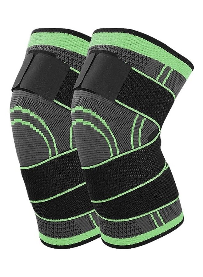 Generic 2-Piece Knee Support Nylon Pads M  - Image 1