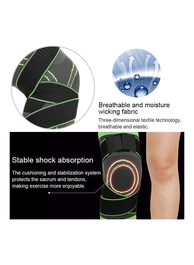 Generic 2-Piece Knee Support Nylon Pads M  - Image 2