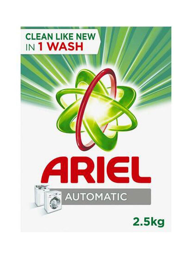 Ariel Automatic Laundry Detergent Powder White/Red/Green 2.5kg  - Image 1