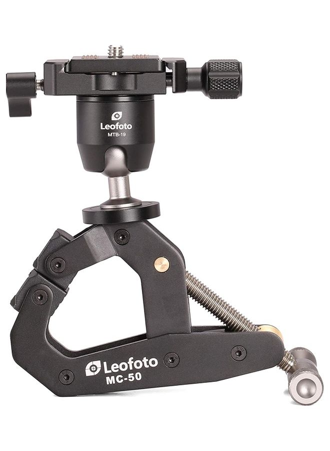 Leofoto Multipurpose Clamp with Ball Head Kit Black - Image 3