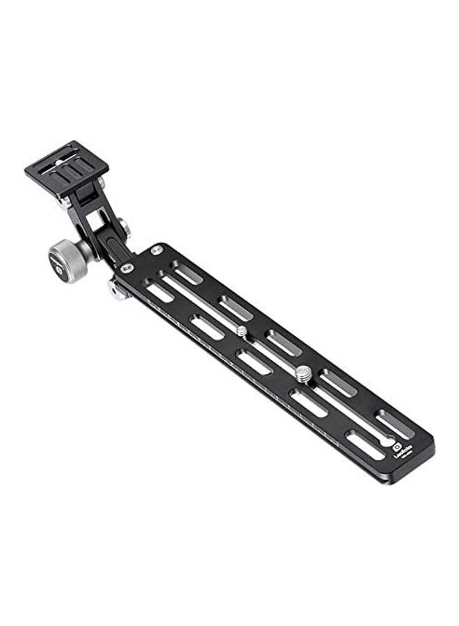 Leofoto Camera & Long Tele QR Plate Mount Black - Image 1