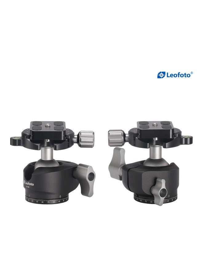 Leofoto Low Profile Ball Head With BPL-50 Plate Black  - Image 2