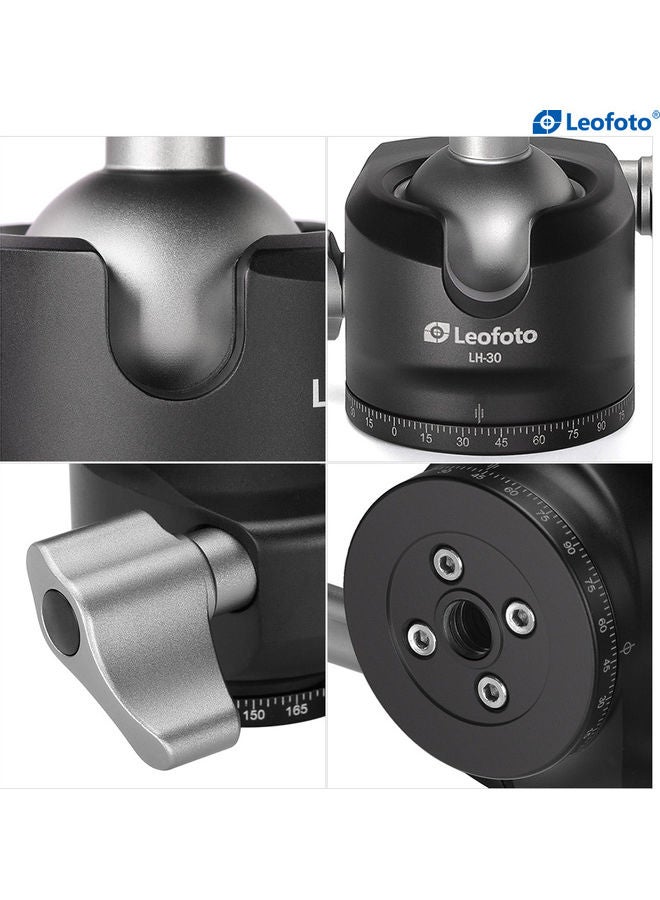 Leofoto Low Profile Ball Head With BPL-50 Plate Black  - Image 4