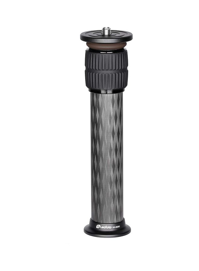 Leofoto Tripod Extension Tube Carbon Fiber Two Section Center Column Extender Black - Image 1