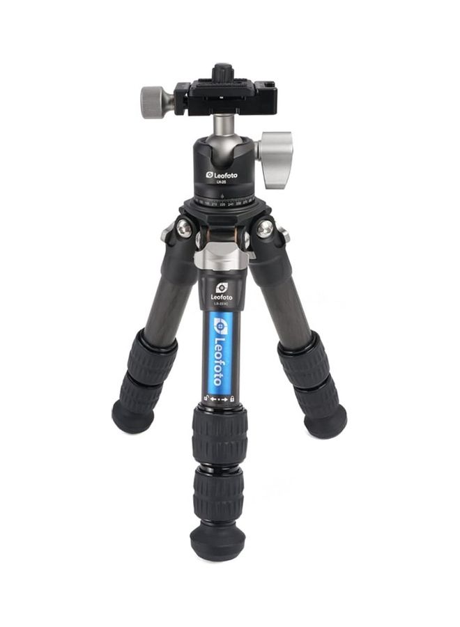Leofoto Mini Tripod Kit Carbon Fiber CF And Low Profile Ball Head Black  - Image 1