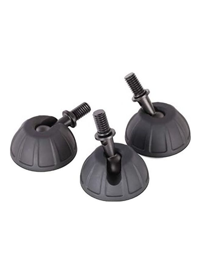 Leofoto Set Of 3 Universal Rubber Tripod Feet Black - Image 1