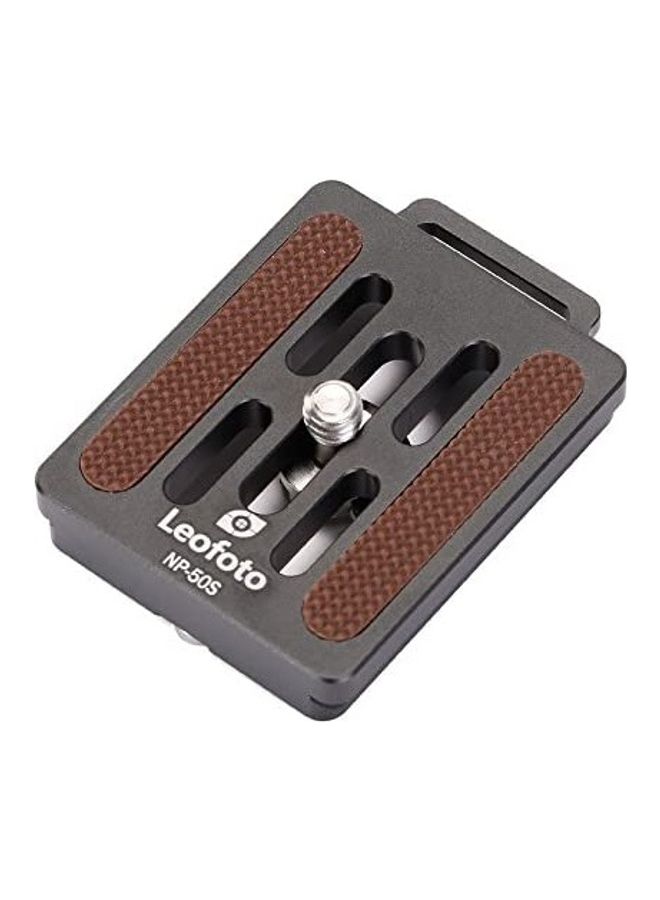 Leofoto Camera QR Plate W Strap Boss Arca / RRS Lever Clamp Black  - Image 1
