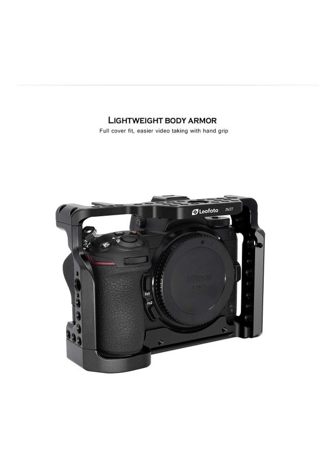 Leofoto Camera Cage Dedicated For Nikon Z6 Z7 Black  - Image 2
