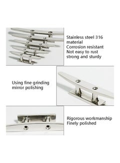 Generic Stainless Steel Siamese Mooring Bollard For Marine Boat Yacht 27x6x5cm  - Image 4