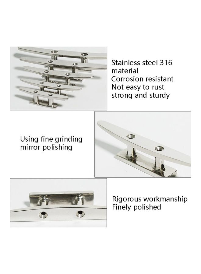 Generic Stainless Steel Siamese Mooring Bollard For Marine Boat Yacht 27x6x5cm  - Image 4