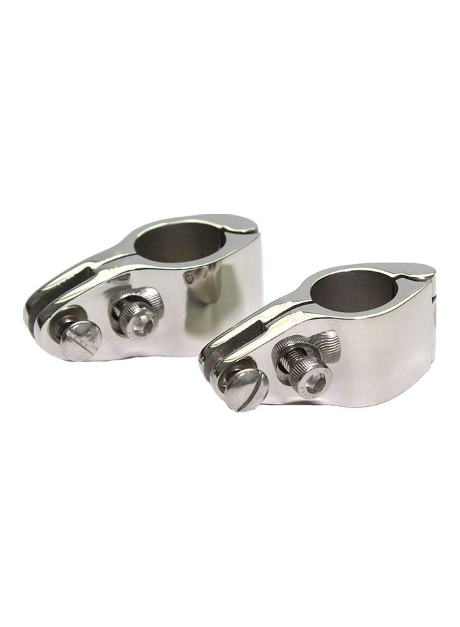 Generic Pipe Clamp With Bolt Stainless Steel Yacht Safety 15x6x10cm  - Image 2